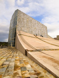 Low angle view of historical building against sky