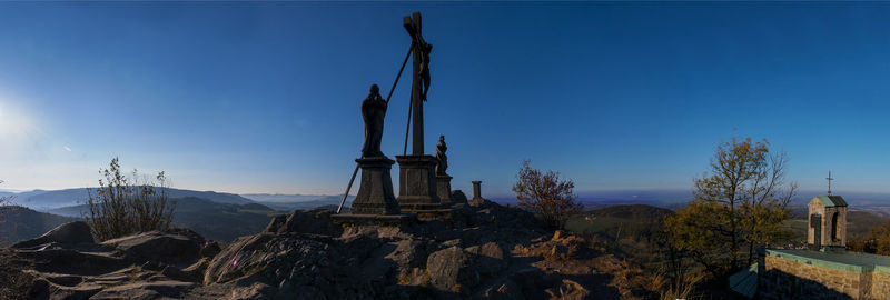 Scenic view fromtop of milseburg hill over rhön highlands