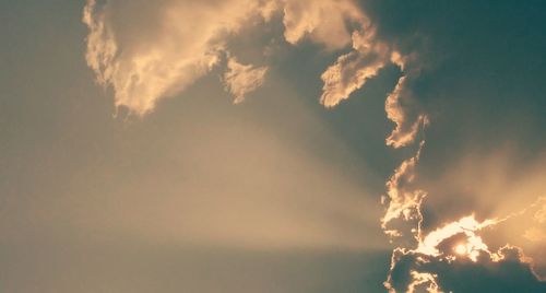 Scenic view of clouds over landscape