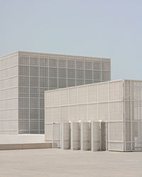 Modern building against clear sky