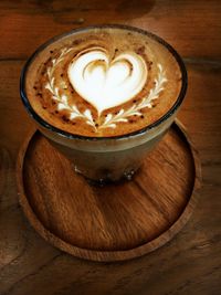 Coffee cup on table