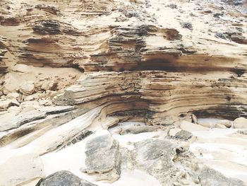 Full frame shot of rock formation