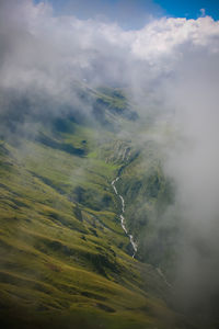 Aerial view of landscape against sky