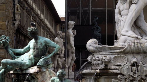 Low angle view of statue