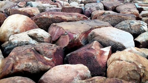 Full frame shot of stone wall