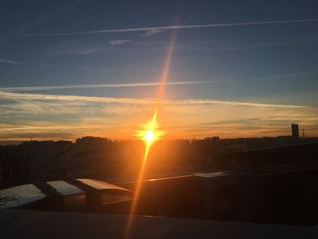 Scenic view of sunset against sky