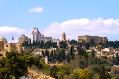 Buildings in jerusalem against sky