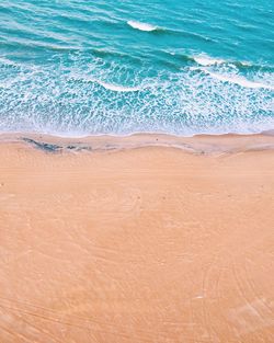 Close-up of sand on beach