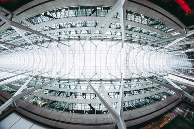 Directly below shot of modern building