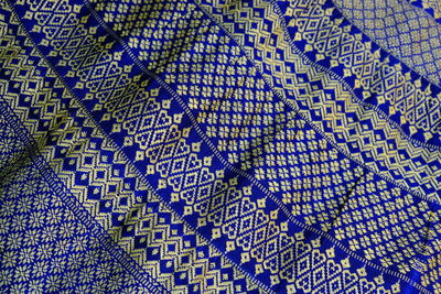 Full frame shot of designs on textile