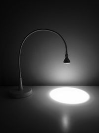 Electric lamp in dark room