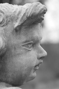 Close-up of a man looking away