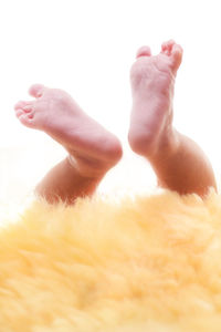 Close-up of human feet