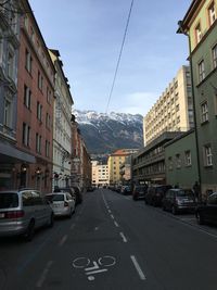 View of city street