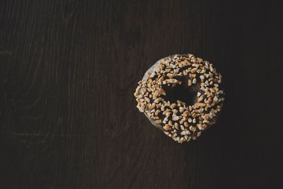 Directly above shot of bread on table
