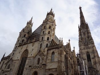 Low angle view of historical building against sky