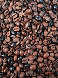 Roasted coffee beans textured background