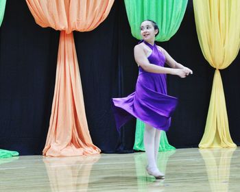 Ballet dancer performing on stage