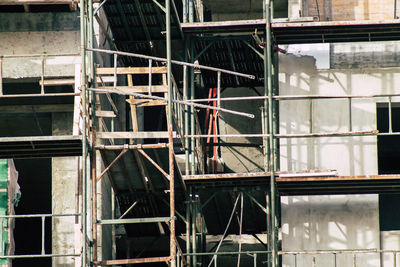 Low angle view of abandoned building