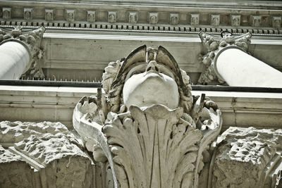 Low angle view of historic building