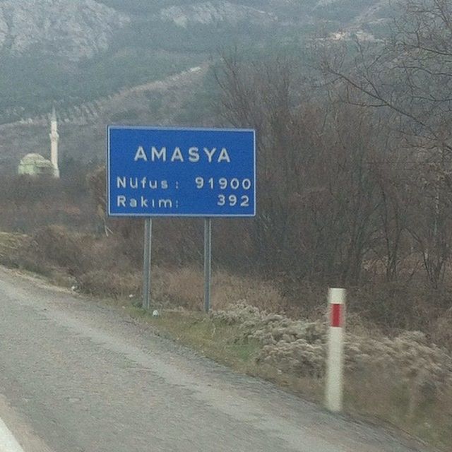 text, communication, western script, guidance, mountain, road sign, sign, information sign, warning sign, road, direction, landscape, nature, tranquility, tranquil scene, transportation, the way forward, non-urban scene, directional sign, tree