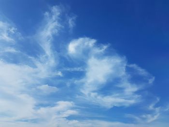 Low angle view of clouds in sky