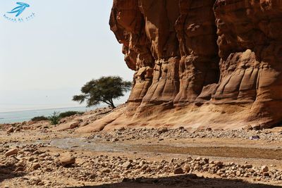 View of rock formations