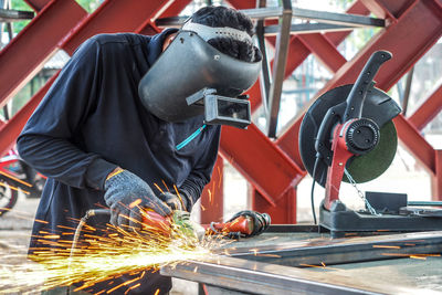 Man working in factory