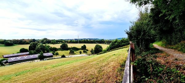 Scenic view of landscape against sky