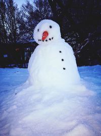 Close-up of snow in winter