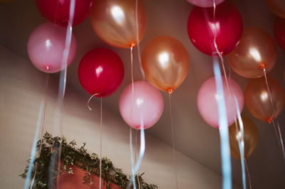 Low angle view of balloons