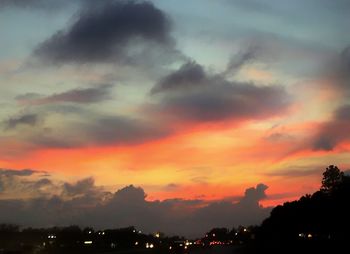 Scenic view of sky during sunset