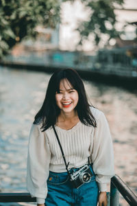 Portrait of a smiling young woman