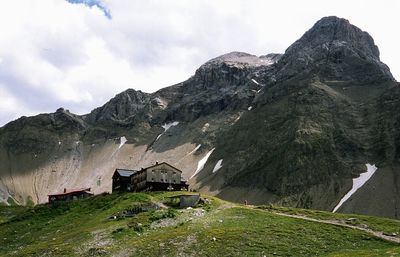 Scenic view of mountain against sky