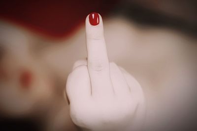 Close-up of human hand