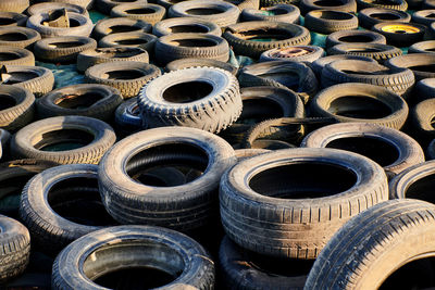 Full frame shot of tires