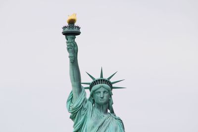 Low angle view of statue