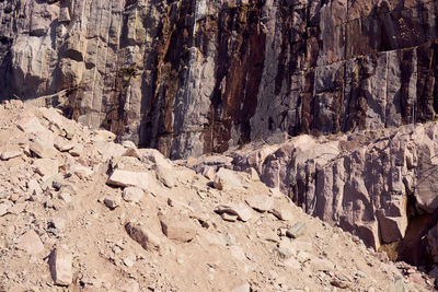 Scenic view of rocky mountains