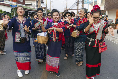 Group of people in traditional clothing