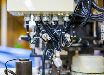 Close-up of machine part