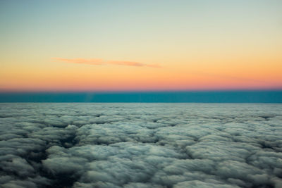 Scenic view of cloudscape during sunset