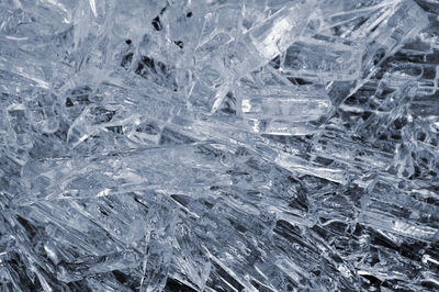Detail shot of ice crystals