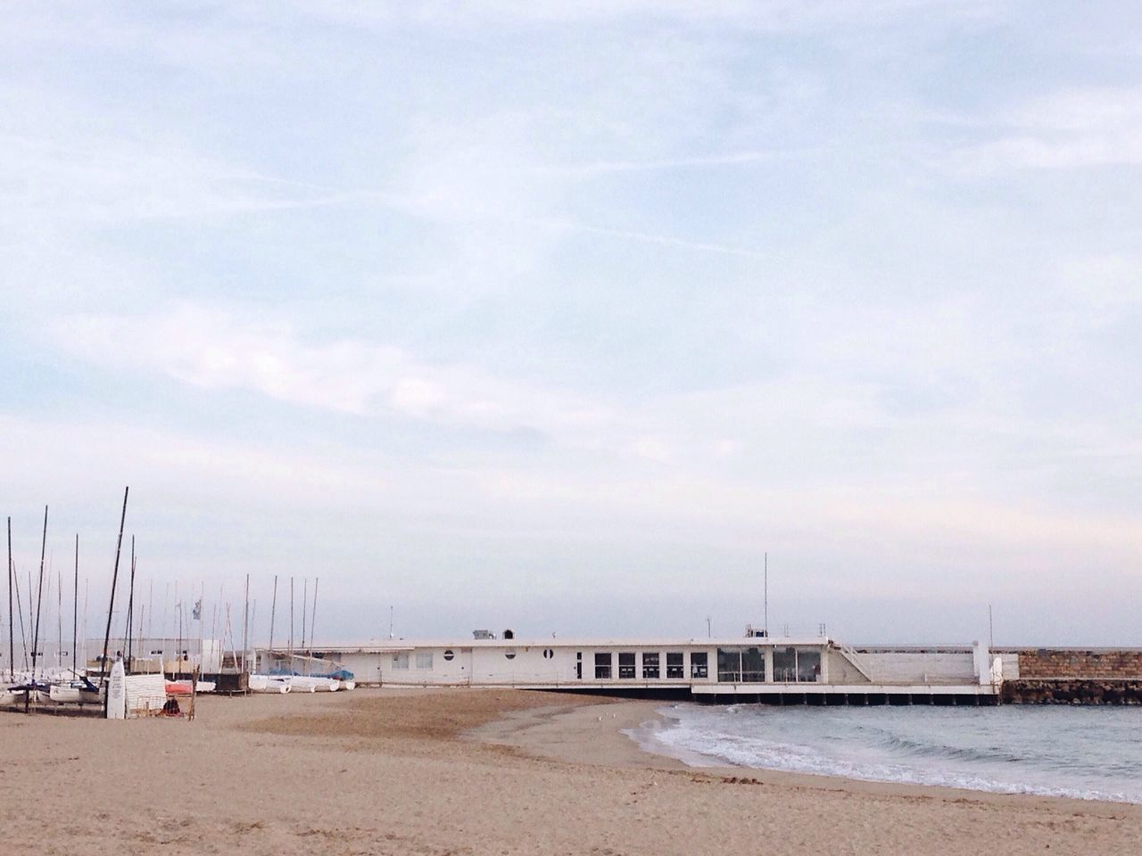 beach, sea, sand, sky, outdoors, water, day, tranquility, cloud - sky, beauty in nature, nature, no people