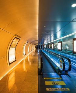 View of subway station