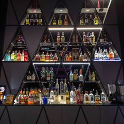 View of bar counter
