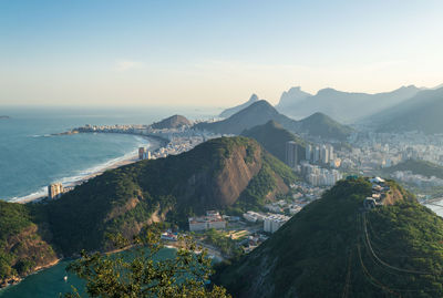 Amazing overview of the southern coast of rio de janeiro in brazil