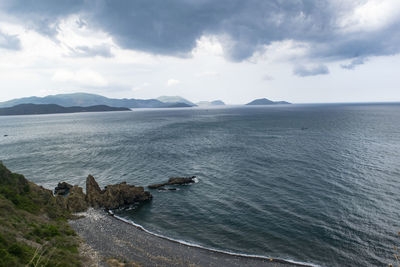 Scenic view of sea against sky