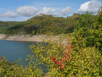 Hiking at the edersee in germany