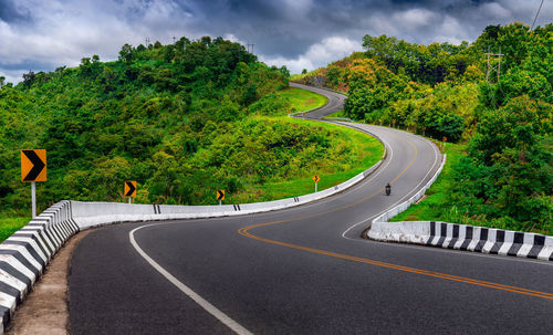 Beautiful road no.1081, look like number 3 , it is way from pua to bo kluea district, nan thailand