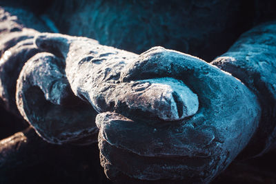 Close-up of old statue